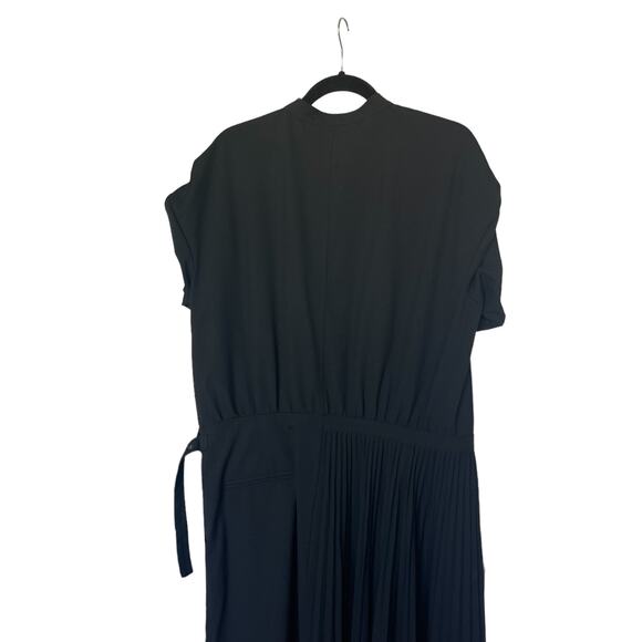 ZARA LIMITED EDITION SHIRT DRESS WITH TONE DETAILS BLACK SIZE L | 2317/645 - Picture 7 of 8